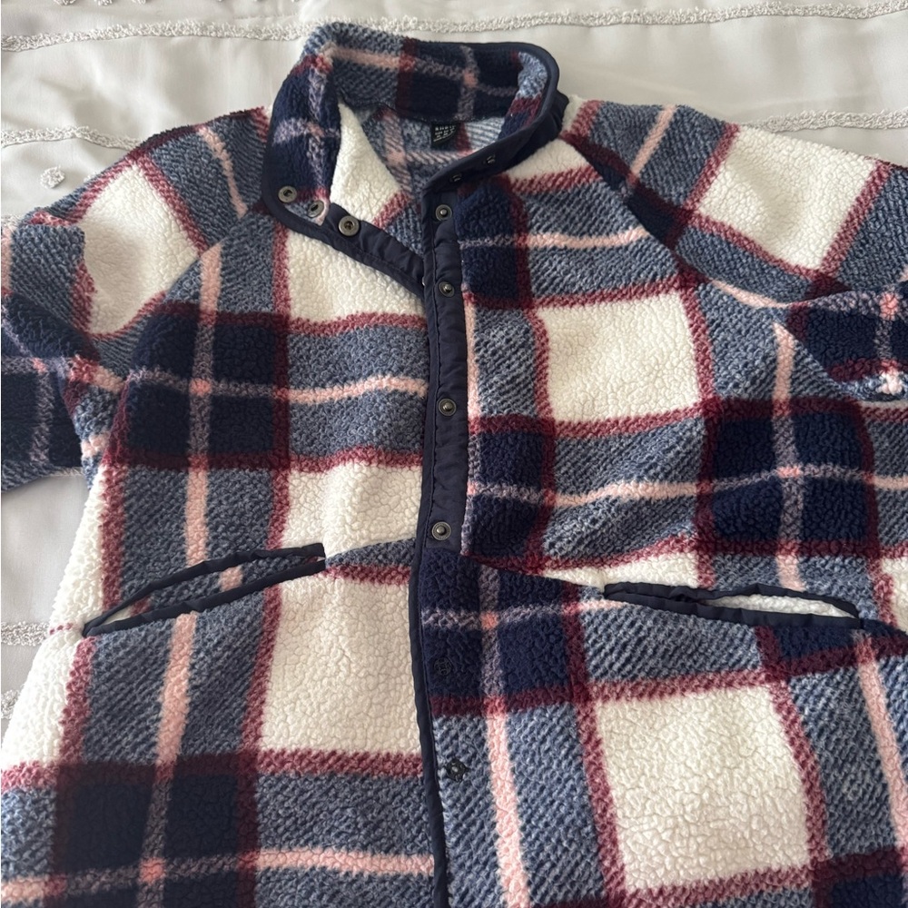 Plaid fleece Jacket medium - Picture 4 of 6